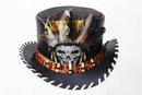 "Skull-Style Leather Hat with White Laces" Leathers Crafted