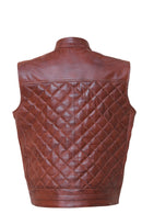 Brown Riding vest/ Outdoor stylish leather vest Leathers Crafted