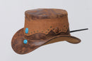 Leather Hat/Urban Adventurer Leather Fedora Leathers Crafted