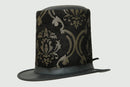 "Skull-Style Leather Hat with Leathers Crafted