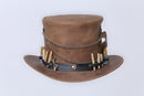 Rustic Cowhide Cowboy Hat Leathers Crafted