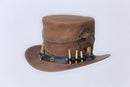 Rustic Cowhide Cowboy Hat Leathers Crafted