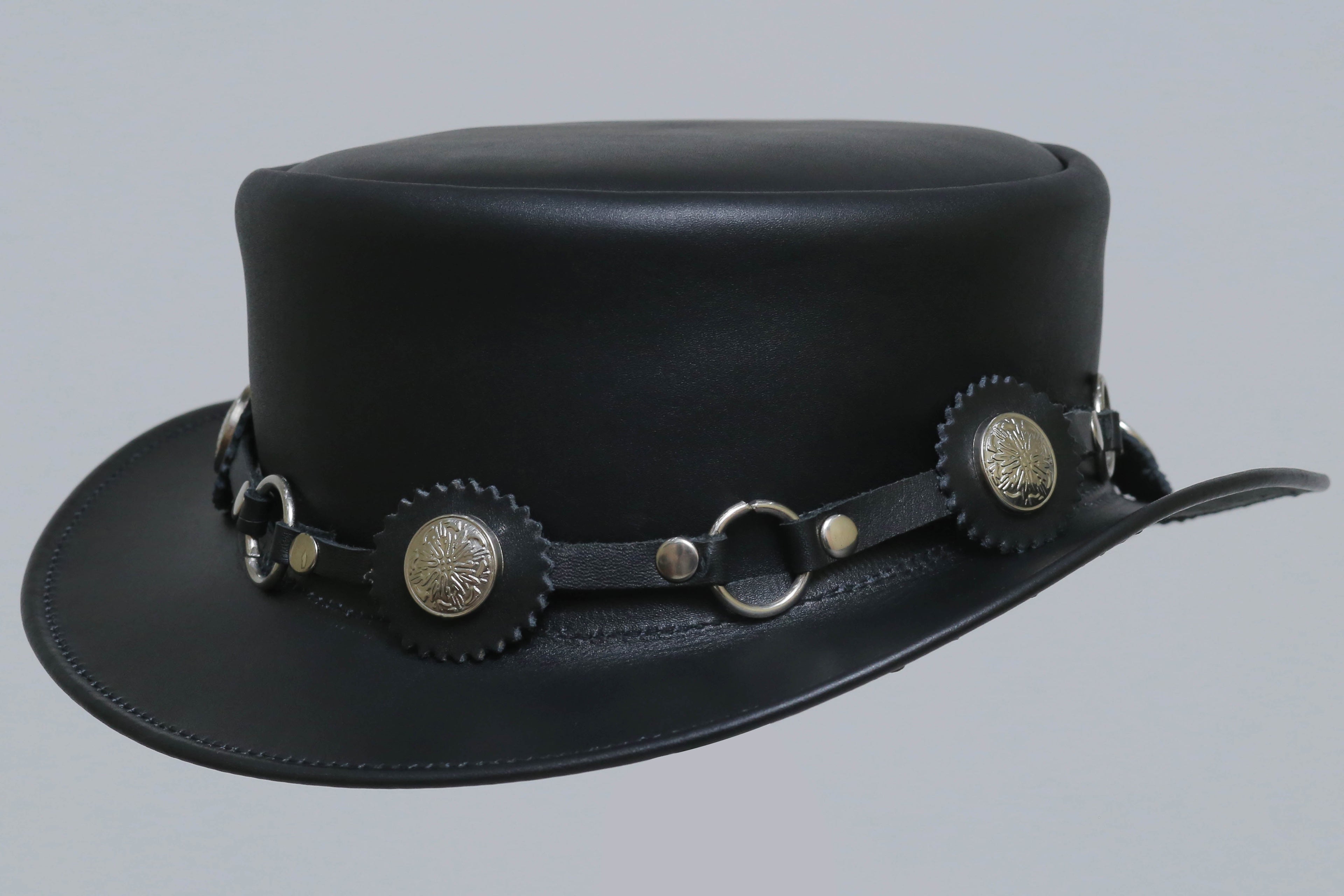 Rawhide Rancher Leather Cowhide Hat Leathers Crafted