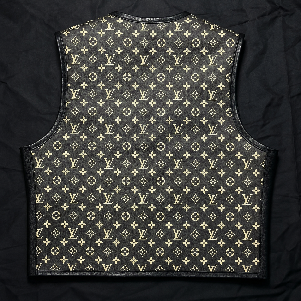 Premium Louis Vuitton Leather Biker Vest |