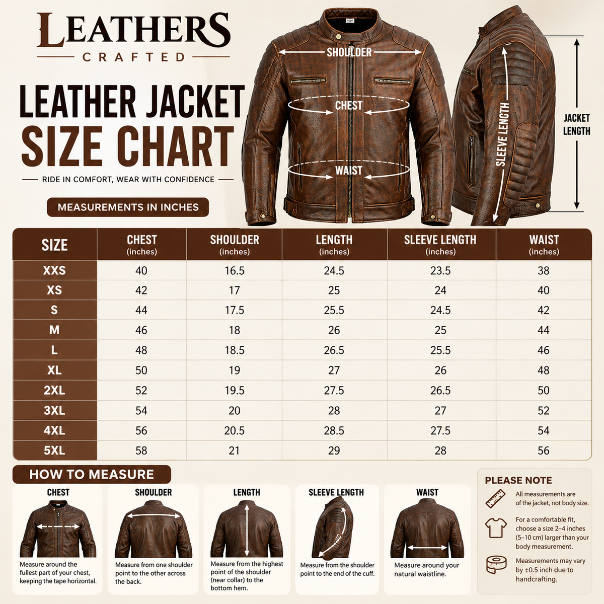 Men's Vintage Antique Brown Leather Jacket – Snap Collar Biker Jacket with Belted Waist