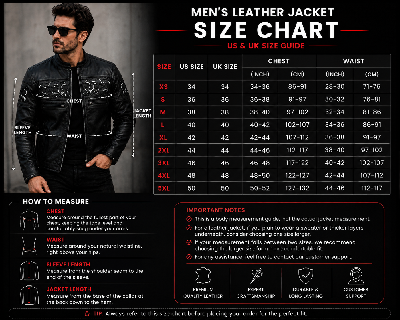 Men's Skull Print Café Racer Leather Jacket – Black Moto Biker Jacket