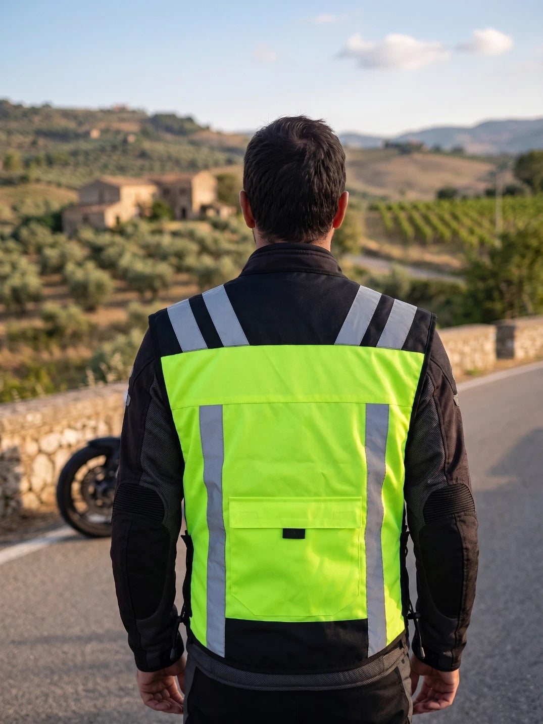 Motorcycle Hi-Vis Vest / Reflective Riding Waistcoat