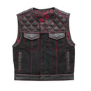 "Rugged leather vest / Leather vest with pockets" Leathers Crafted