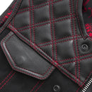 "Rugged leather vest / Leather vest with pockets" Leathers Crafted