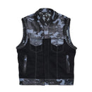 Outdoor leather vest/Riding vest Leathers Crafted