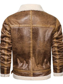 Matte Brown Leather Fur Jacket – Luxe Warmth with a Rugged Edge Leathers Crafted