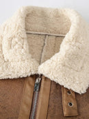 Matte Brown Leather Fur Jacket – Luxe Warmth with a Rugged Edge Leathers Crafted