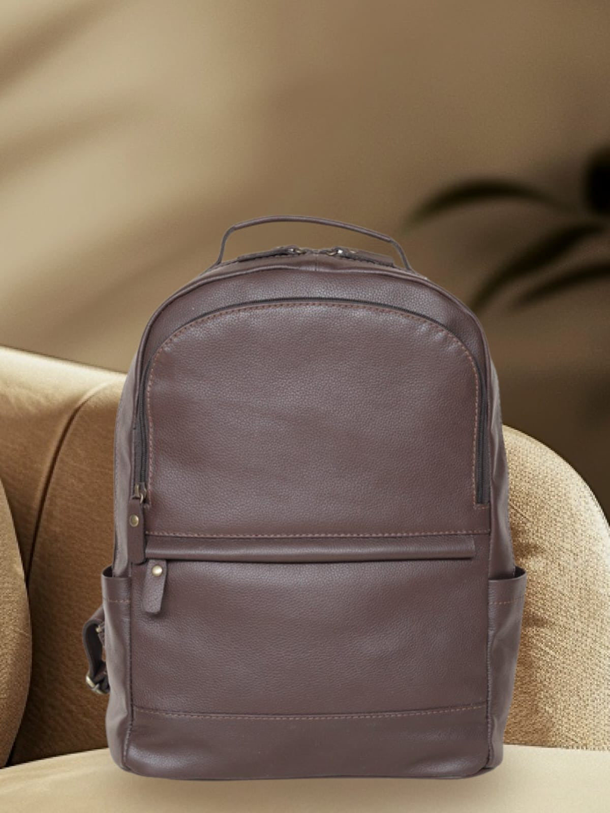 Premium Genuine Leather Backpack for Men & Women | Laptop, Office & Travel Backpack