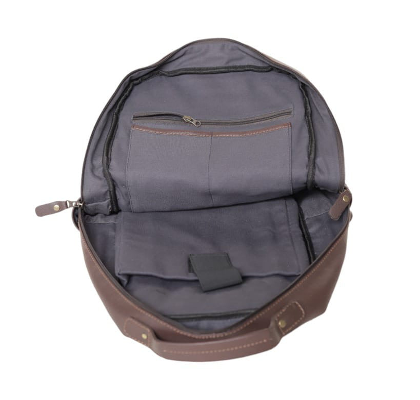 Premium Genuine Leather Backpack for Men & Women | Laptop, Office & Travel Backpack