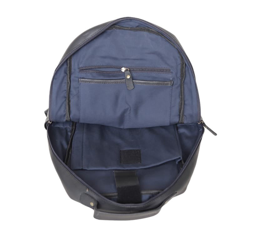 Premium Black Genuine Leather Laptop Backpack for Men & Women | Business, Travel & Everyday Backpack