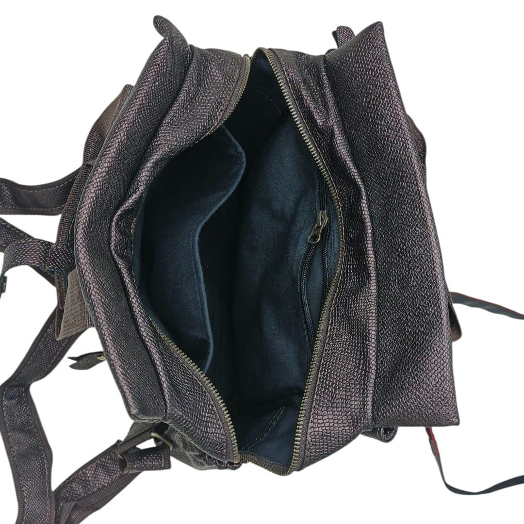 Vintage Tan Genuine Leather Backpack for Travel, Hiking & College Rucksack