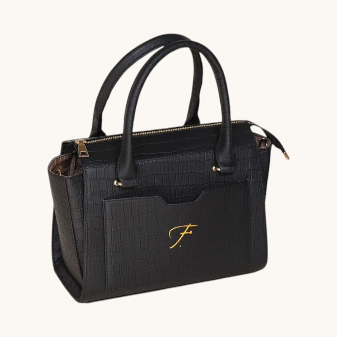 Leathers Crafted Crocodile Pattern Leather Handbag for Women Satchel Bag