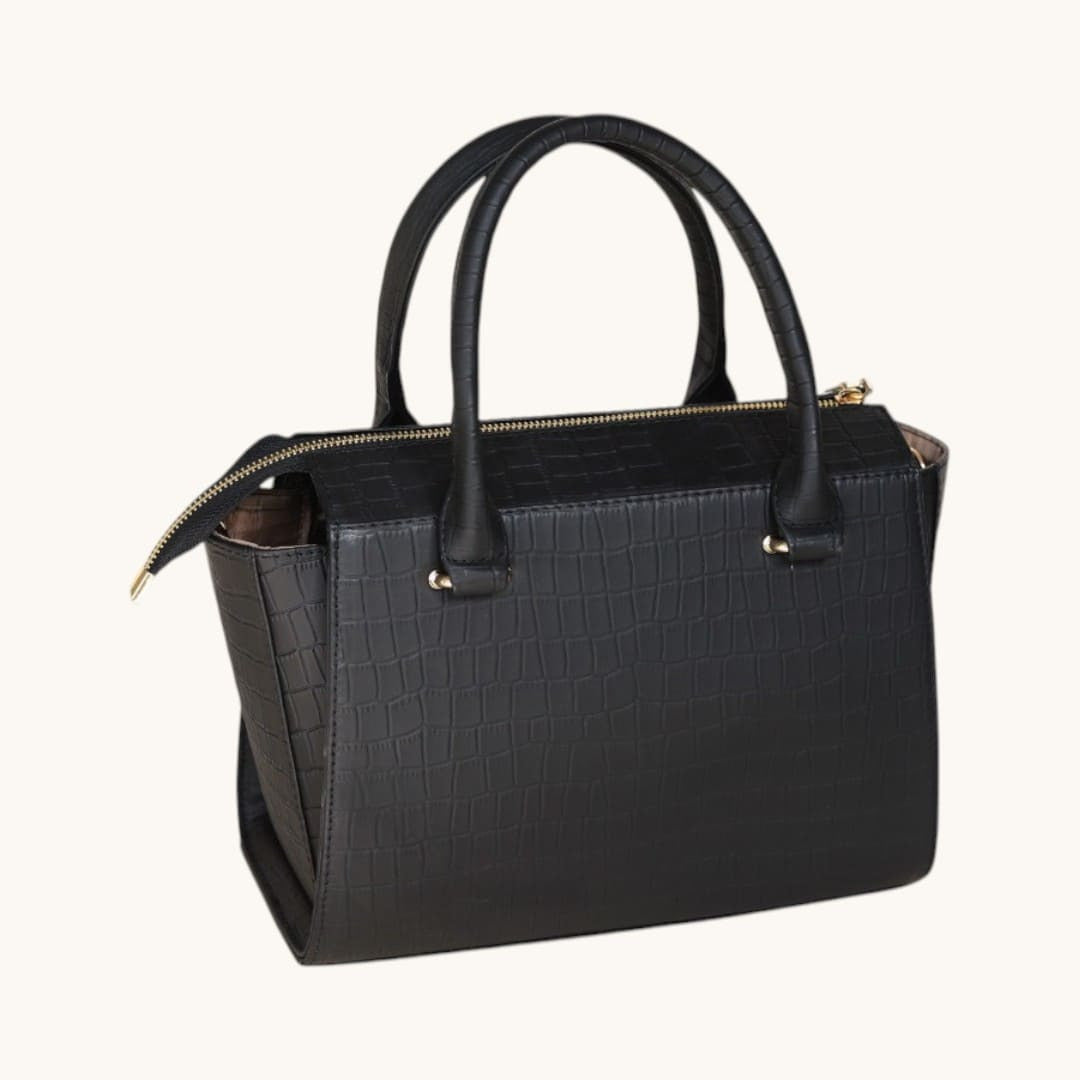 Leathers Crafted Crocodile Pattern Leather Handbag for Women Satchel Bag