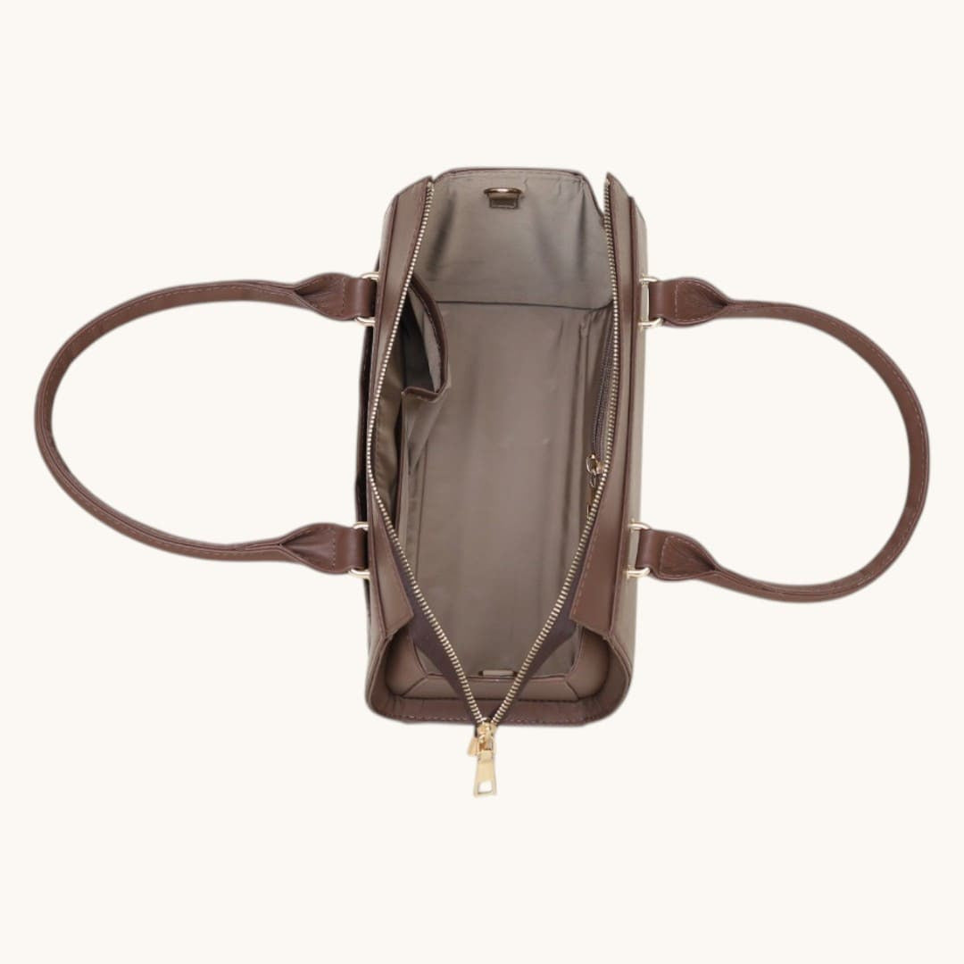 Chocolate Brown Genuine Leather Women's Luxury Satchel Handbag | Leathers crafted