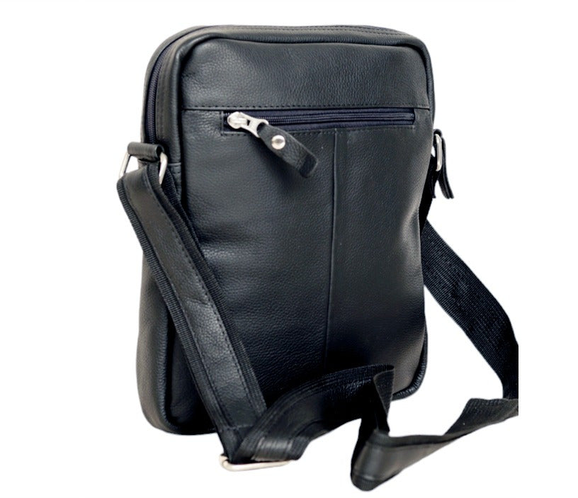 Leathers Crafted KR-01 Genuine Leather Crossbody Messenger Bag – Premium Men's Shoulder Bag for Travel & Daily Use