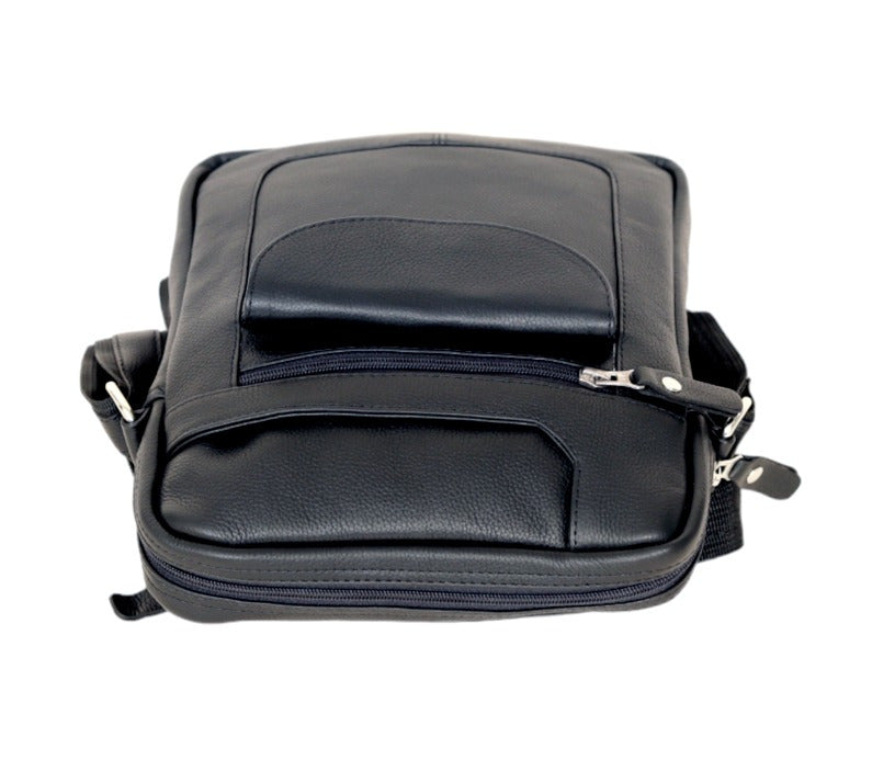 Leathers Crafted KR-01 Genuine Leather Crossbody Messenger Bag – Premium Men's Shoulder Bag for Travel & Daily Use