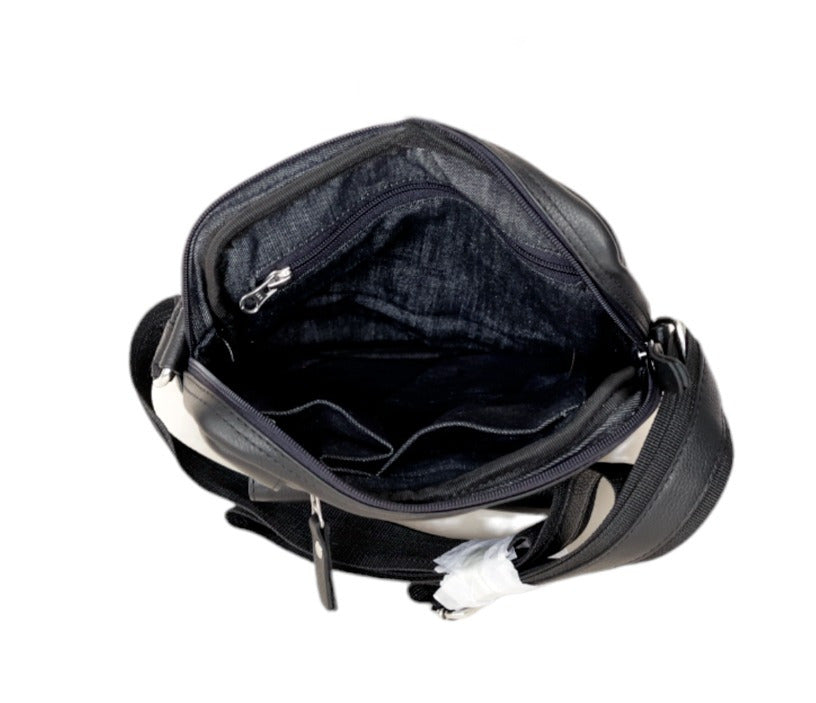 Leathers Crafted KR-01 Genuine Leather Crossbody Messenger Bag – Premium Men's Shoulder Bag for Travel & Daily Use