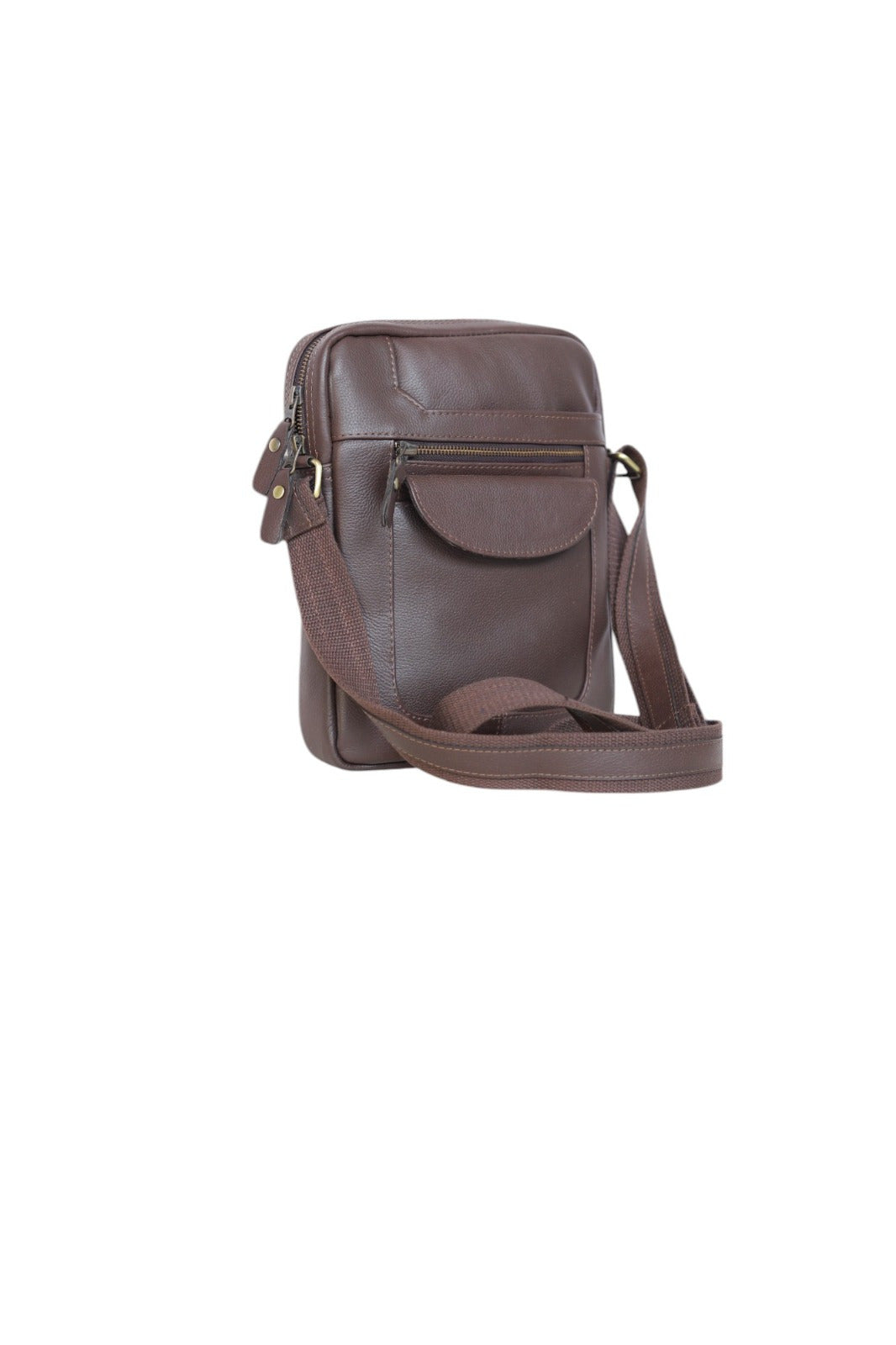 Leathers Crafted KR-01 Genuine Leather Crossbody Messenger Bag – Premium Men's Shoulder Bag for Travel & Daily Use