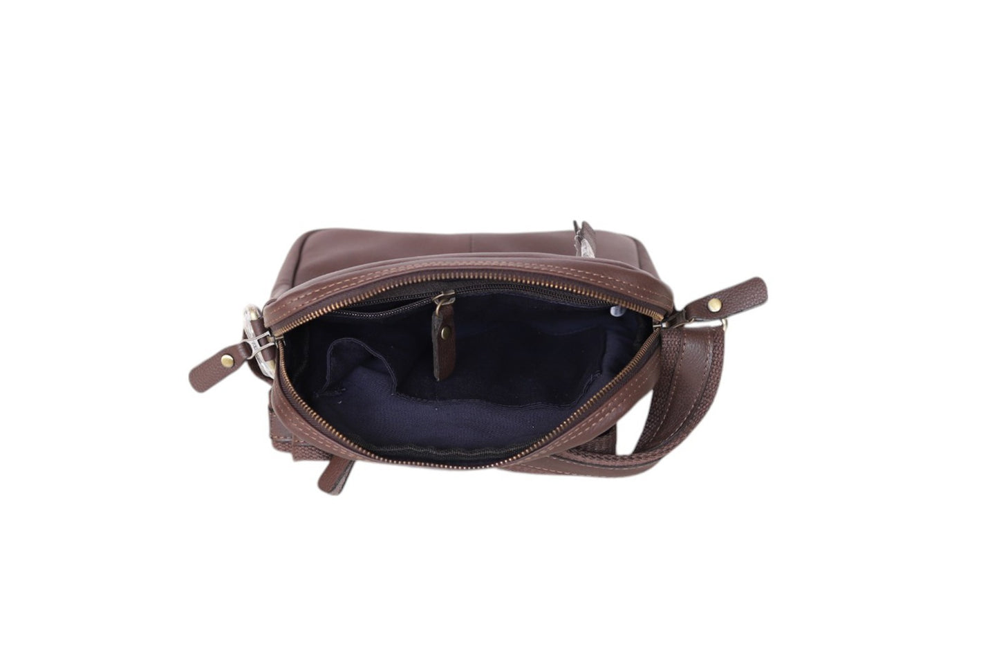 Leathers Crafted KR-01 Genuine Leather Crossbody Messenger Bag – Premium Men's Shoulder Bag for Travel & Daily Use