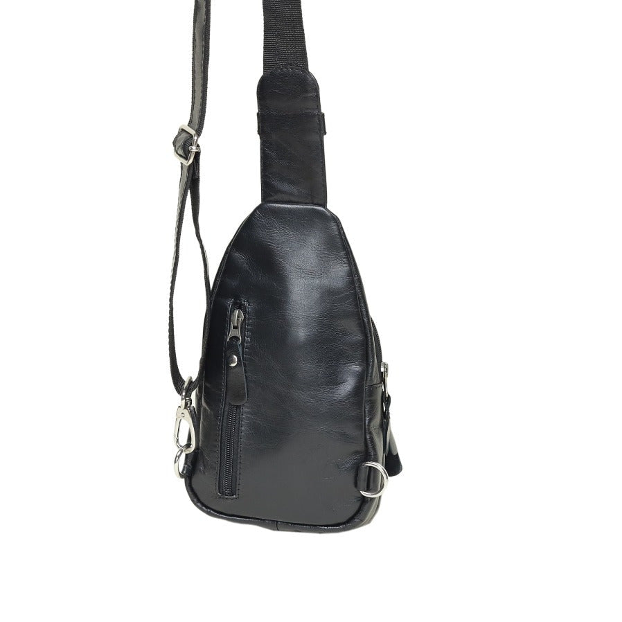 Leather Sling Crossbody Bag for Men