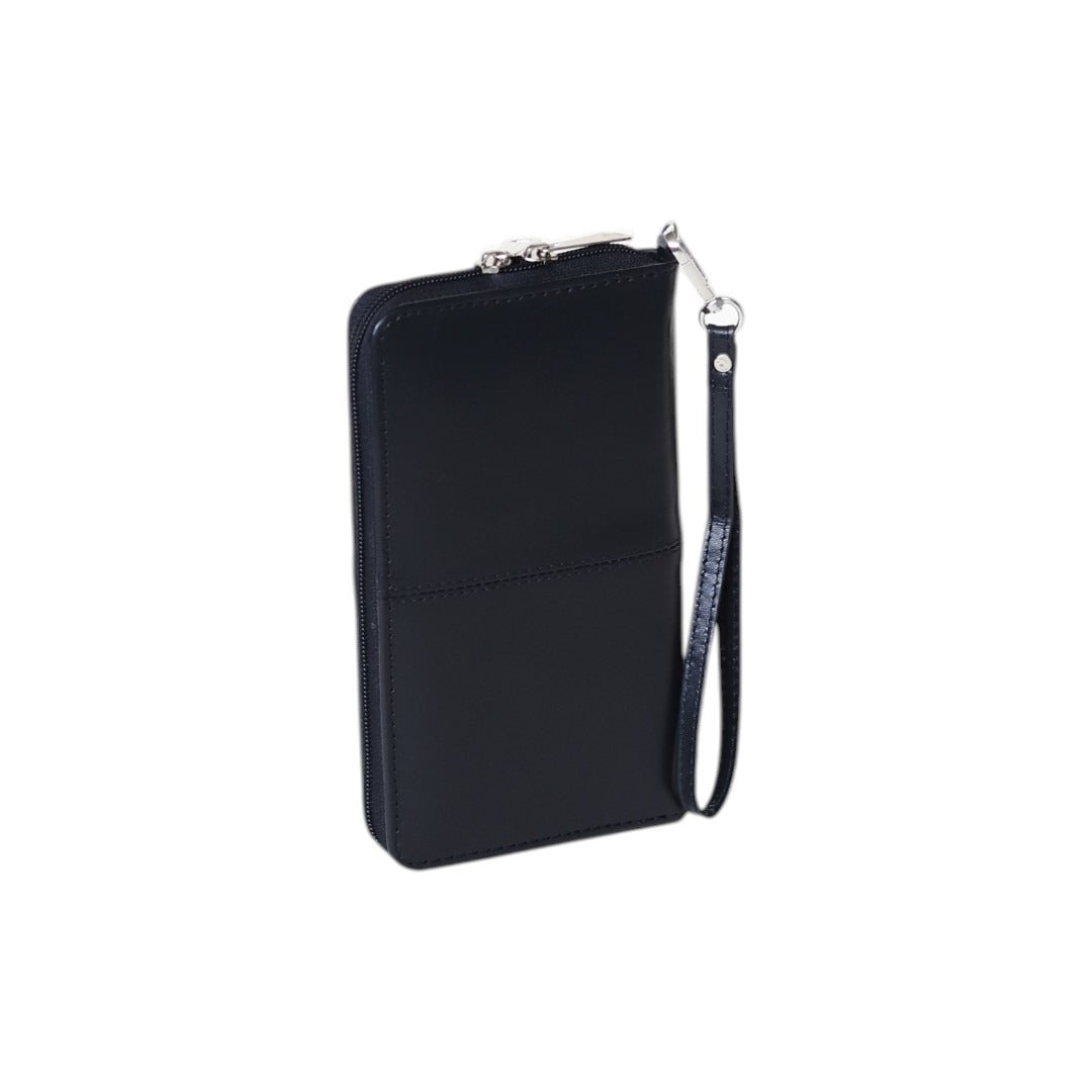 Leathers Crafted Genuine Leather Zip Around Wristlet Wallet – Premium Travel Clutch Organizer for Men & Women