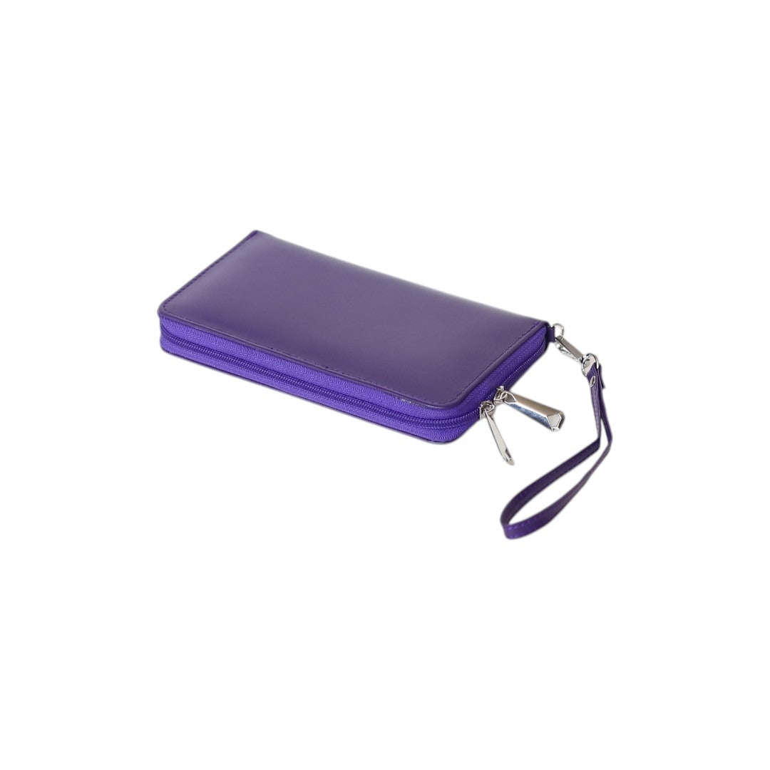 Leathers Crafted Genuine Leather Zip Around Wristlet Wallet – Premium Travel Clutch Organizer for Men & Women