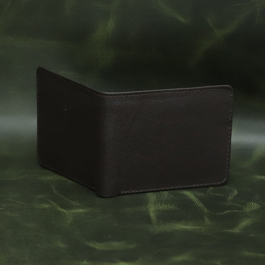 Navy Blue Leather Bifold Wallet for Men – Slim Minimalist Pocket Wallet | Leathers Crafted