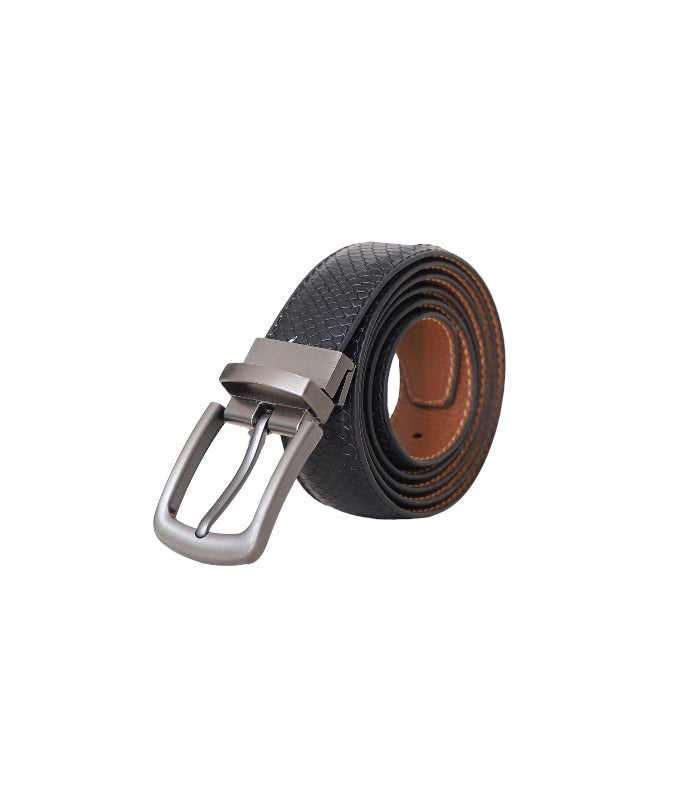 Reversible Leather Belt for Men – Double-Sided Black & Brown Dress Belt | Leathers Crafted