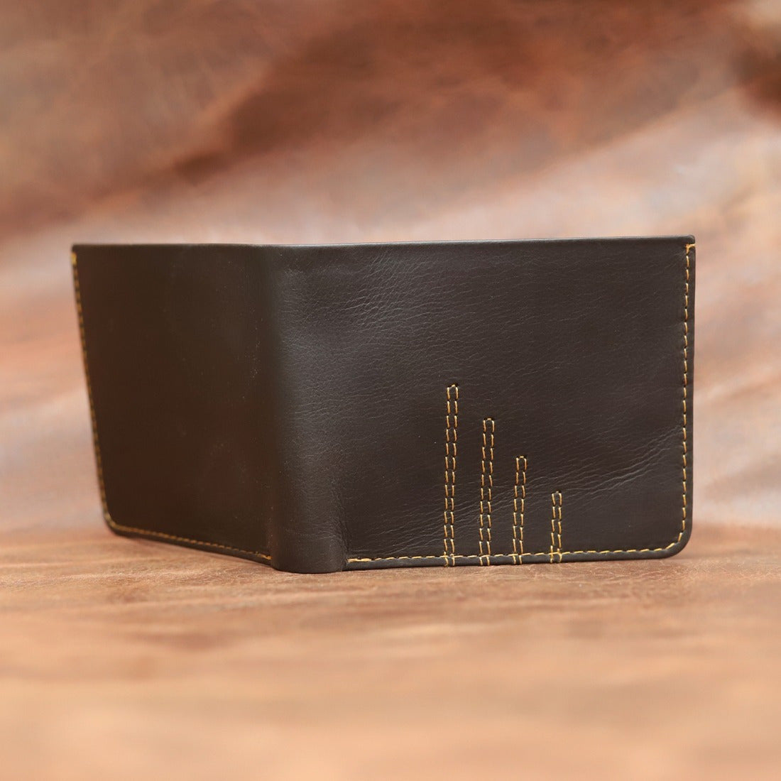 Leather Bifold Wallet for Men – Black & Brown Slim Pocket Wallet | Leathers Crafted