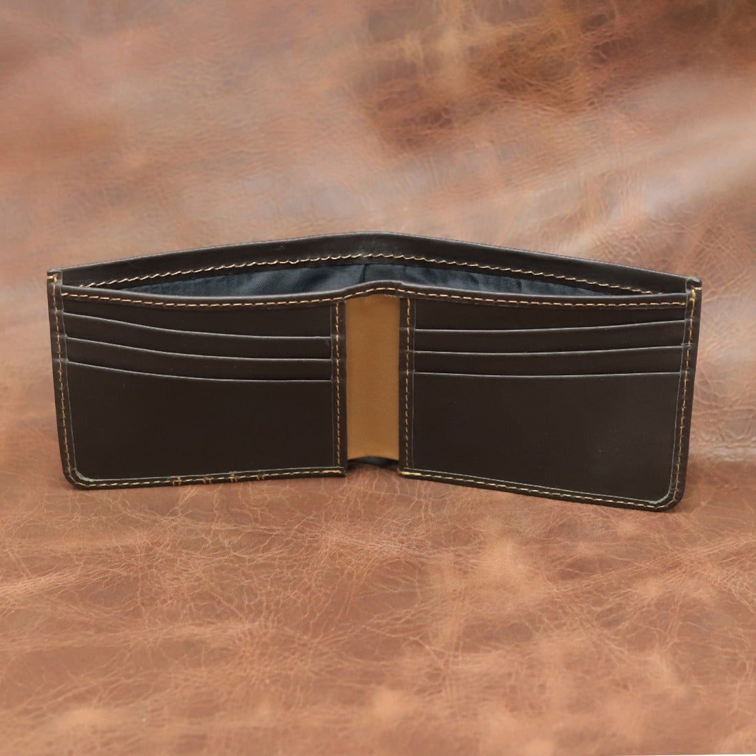 Leather Bifold Wallet for Men – Black & Brown Slim Pocket Wallet | Leathers Crafted