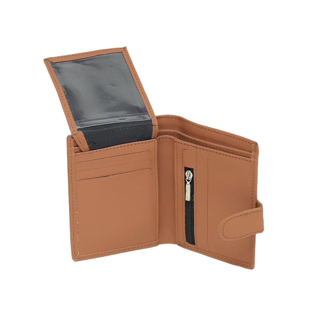 Gray Leather Bifold Wallet for Men – Slim Strap Closure Wallet | Leathers Crafted