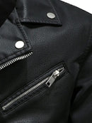 Modern Black Leather Biker Jacket Leathers Crafted