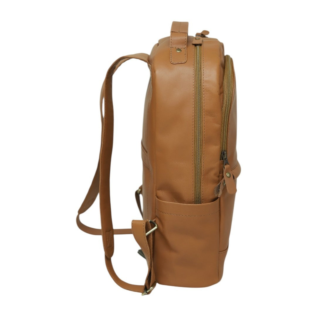 Premium Leather Backpack for Men & Women – Vintage Travel Laptop Backpack