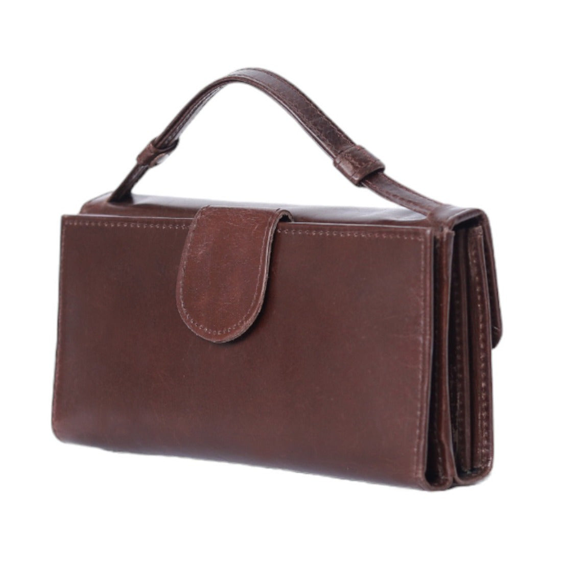 Leathers Crafted Genuine Leather Women's Clutch Wallet – Elegant Hand Strap Evening Purse & Organize