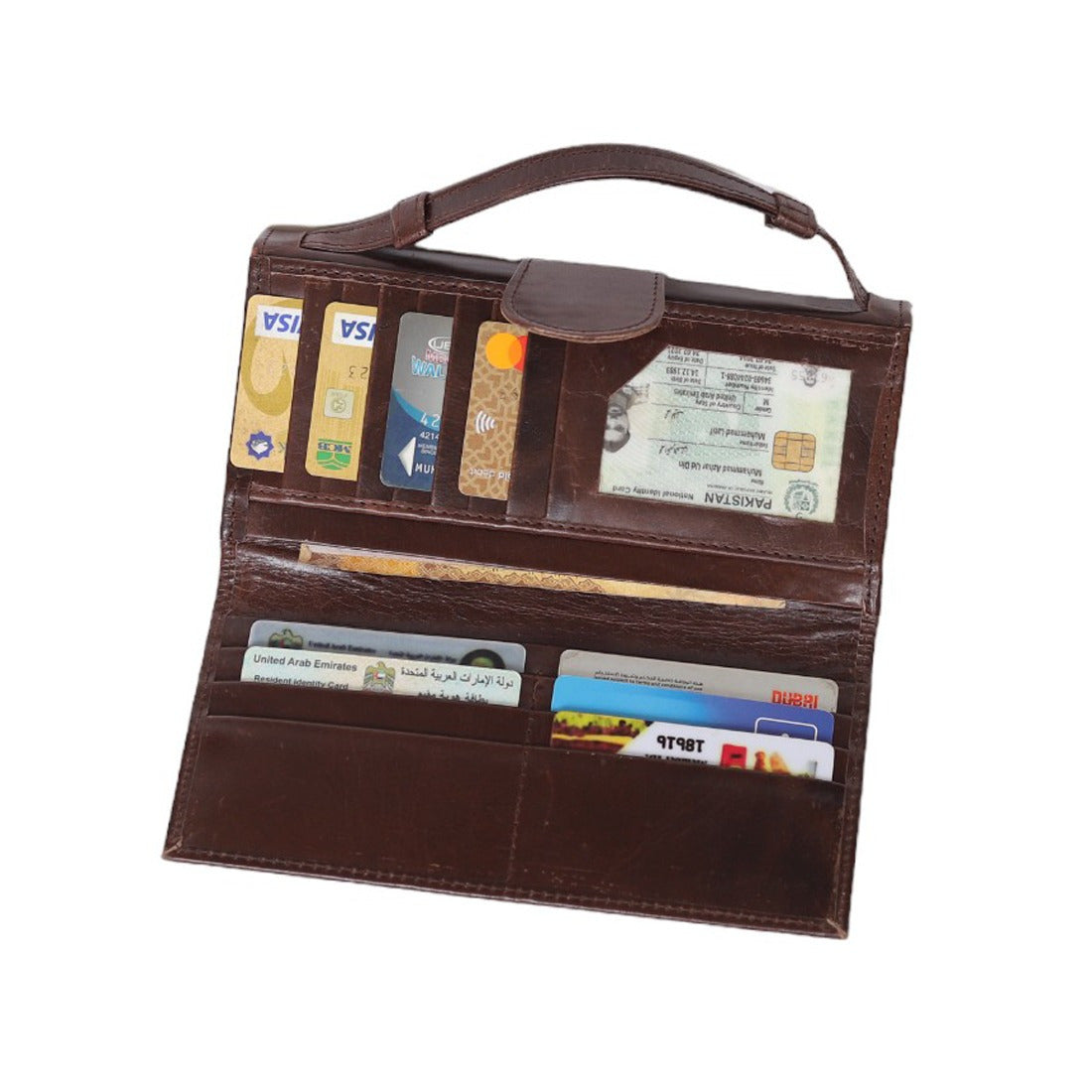 Leathers Crafted Genuine Leather Women's Clutch Wallet – Elegant Hand Strap Evening Purse & Organize