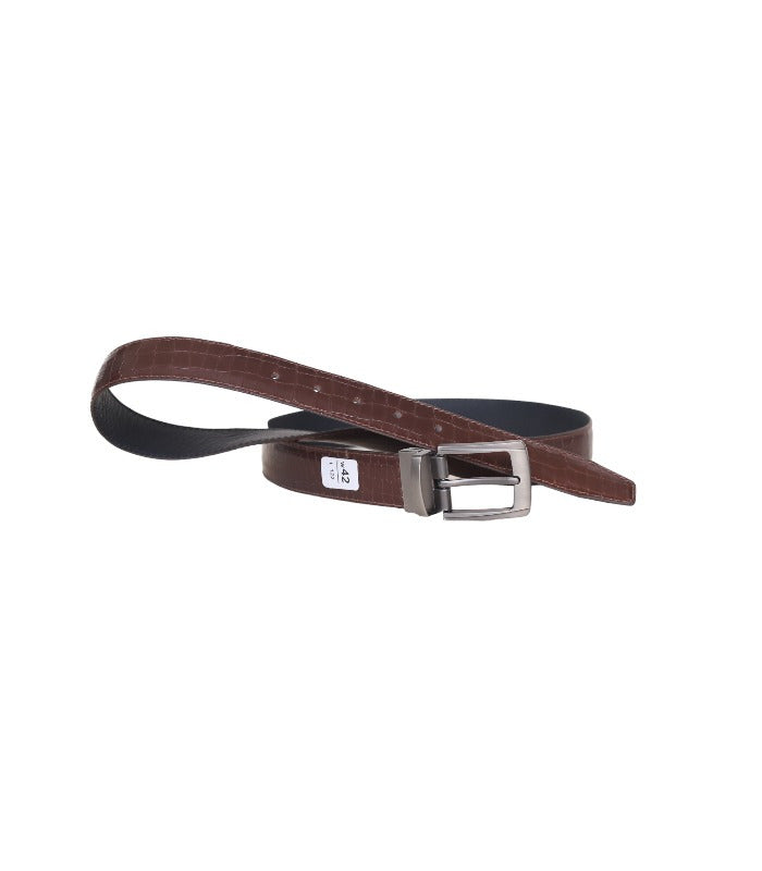 Reversible Leather Belt for Men – Double-Sided Black & Brown Dress Belt | Leathers Crafted