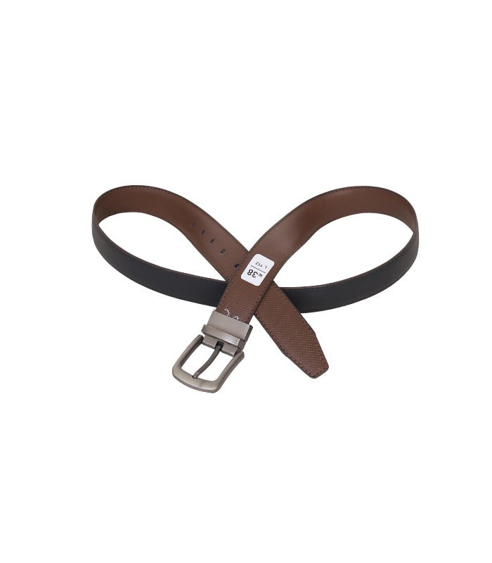 Reversible Leather Belt for Men – Double-Sided Black & Brown Dress Belt | Leathers Crafted