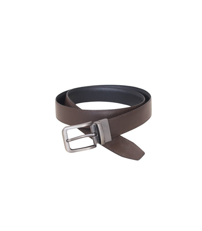 Reversible Leather Belt for Men – Double-Sided Black & Brown Dress Belt | Leathers Crafted