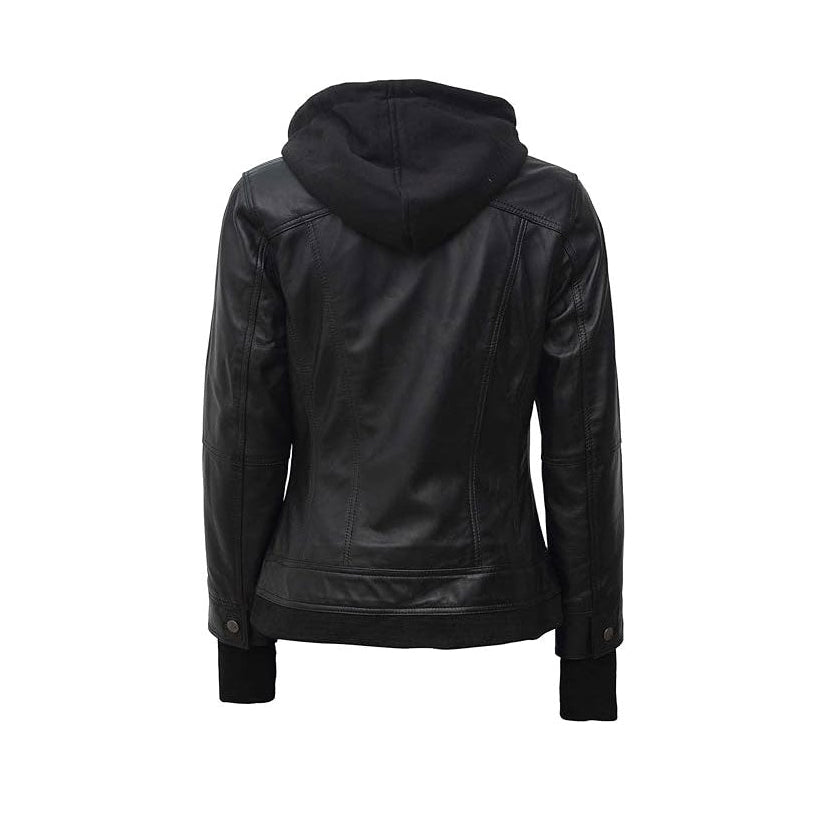 Women Black Polo Leather Shirt Leathers Crafted
