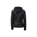 Women Black Polo Leather Shirt Leathers Crafted