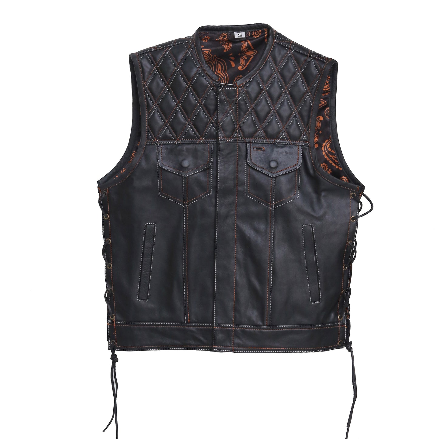 Faux Leather Vest Leather Waistcoat Leathers Crafted