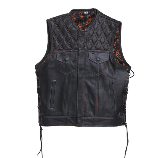 Faux Leather Vest Leather Waistcoat Leathers Crafted