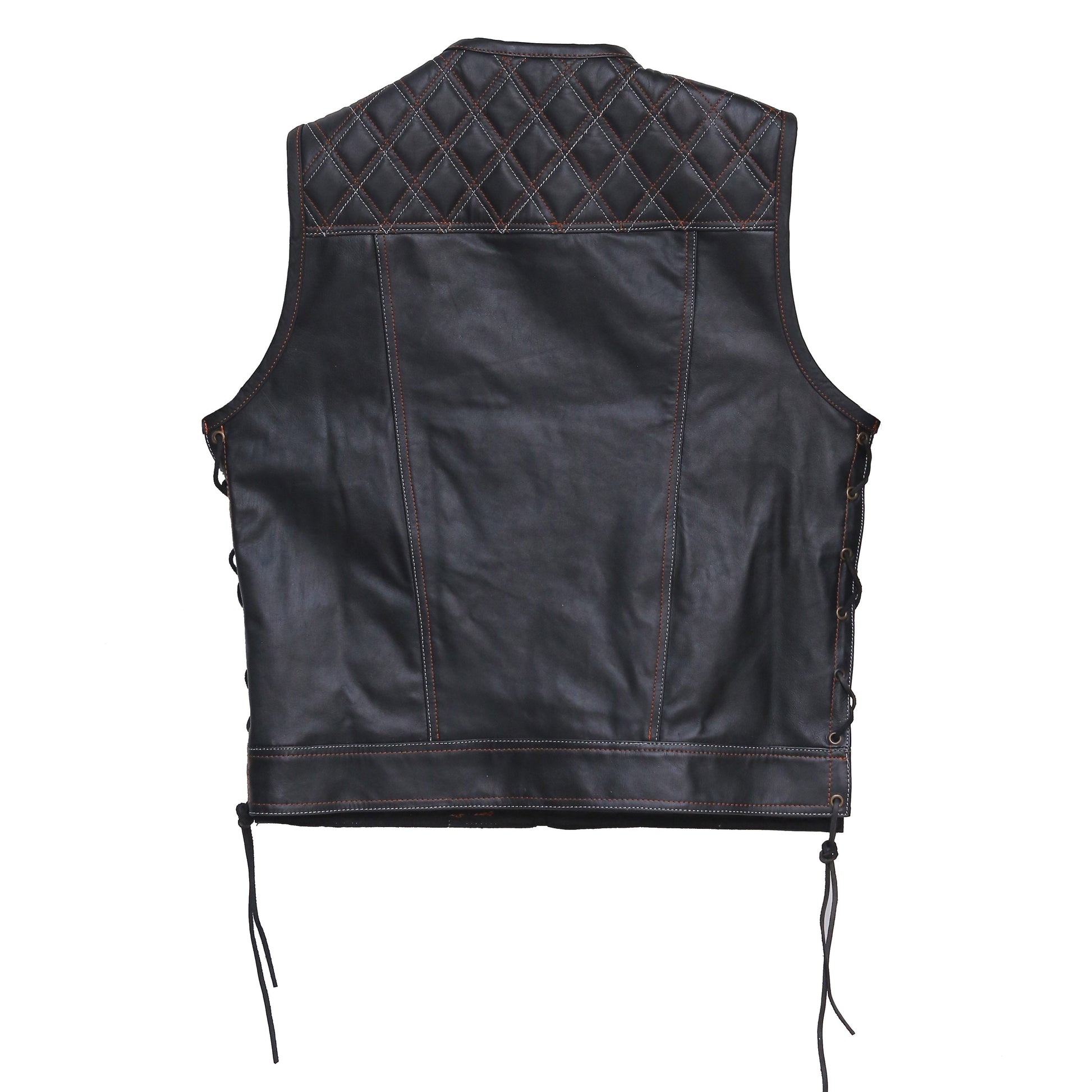 Faux Leather Vest Leather Waistcoat Leathers Crafted