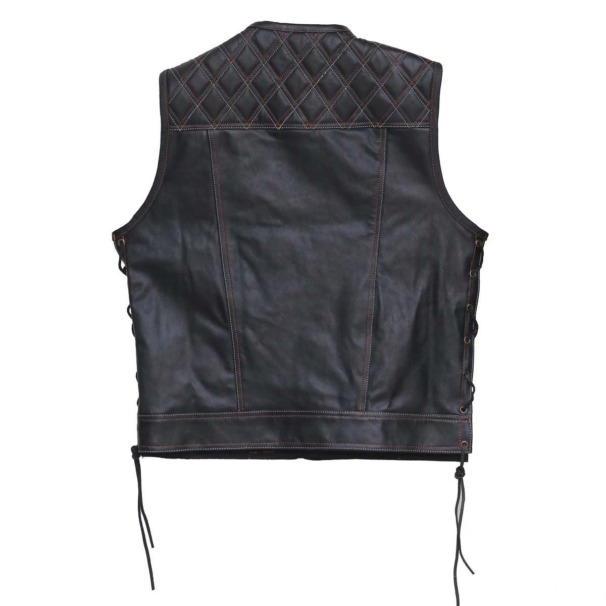 Faux Leather Vest Leather Waistcoat Leathers Crafted