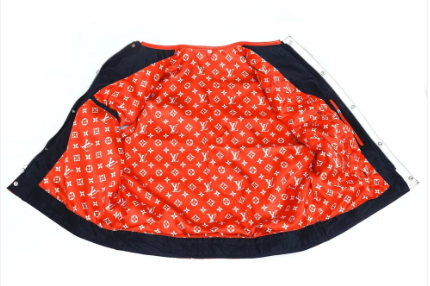 Men’s Leather Motorcycle Vest – Red & White Custom Biker Vest